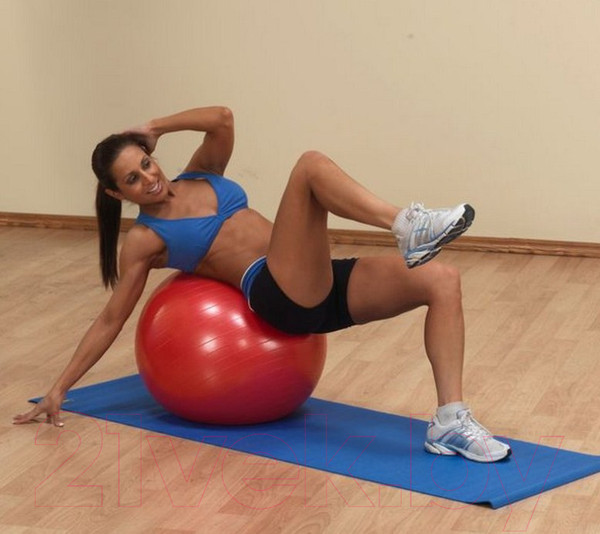 Изображение товара Фитбол гладкий Original FitTools FT-GBR-65RD (красный)