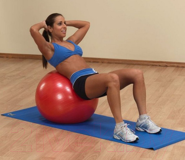 Изображение товара Фитбол гладкий Original FitTools FT-GBR-65RD (красный)