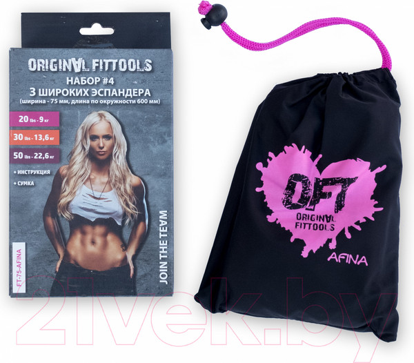 Изображение товара Набор эспандеров Original FitTools FT-75-AFINA (3шт)