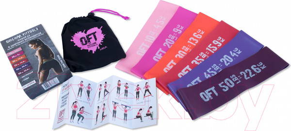 Изображение товара Набор эспандеров Original FitTools FT-75-NIKA