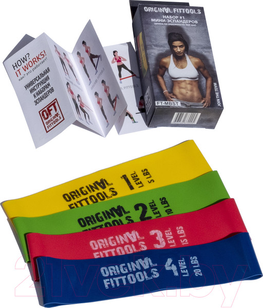 Изображение товара Набор эспандеров Original FitTools FT-MBST