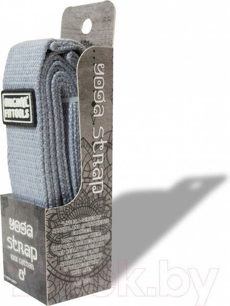 Изображение товара Ремень для йоги Original FitTools FT-YSTP-GREY (243см, серый)