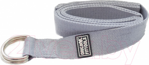 Изображение товара Ремень для йоги Original FitTools FT-YSTP-GREY (243см, серый)