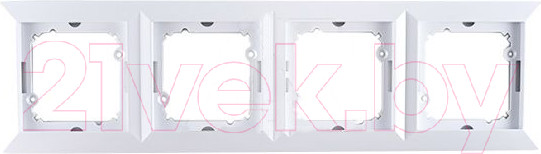 Изображение товара Рамка для выключателей и розеток TIMEX Opal OPBL-RA4 (белый)