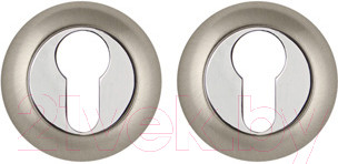 Изображение товара Замок врезной Та самая дверь Врезан в блок хром (замок/накладка на цилиндр/цилиндр кл/кл)