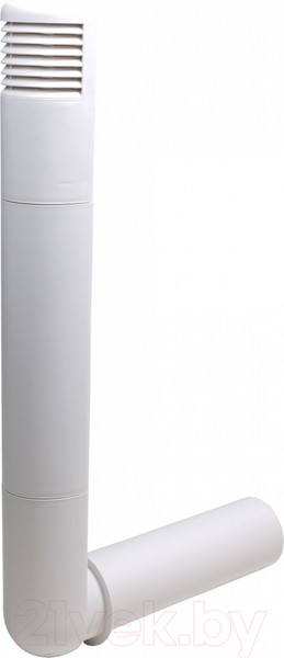 Изображение товара Цокольный дефлектор Vilpe Ross 125/135 RAL9016 / 790320 (белый)