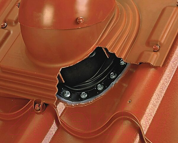 Изображение товара Проходка кровельная Vilpe Pelti 110-160мм RR750 / 73559 (кирпичный)