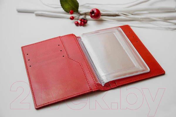 Изображение товара Обложка для автодокументов Ezcase City C13 (красный)