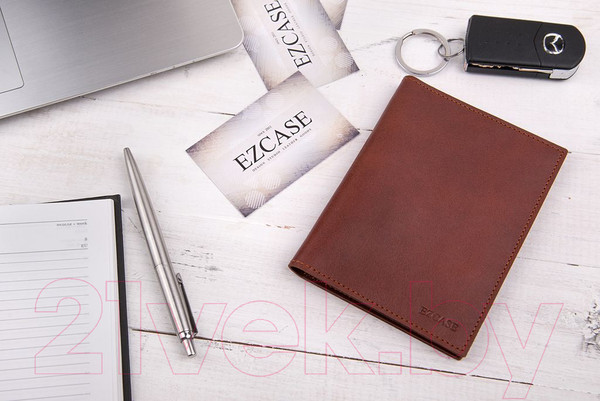 Изображение товара Обложка для автодокументов Ezcase City C14 (коричневый)