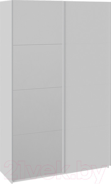 Изображение товара Шкаф-купе ТриЯ Траст СШК 2.140.70-13.15 2-х дверный (белый снег/зеркало/стекло белый глянец)