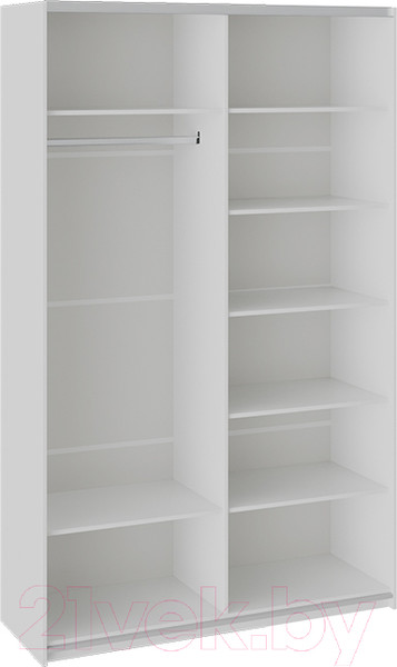 Изображение товара Шкаф-купе ТриЯ Траст СШК 2.140.70-15.15 2-х дверный (белый снег/стекло белый глянец)