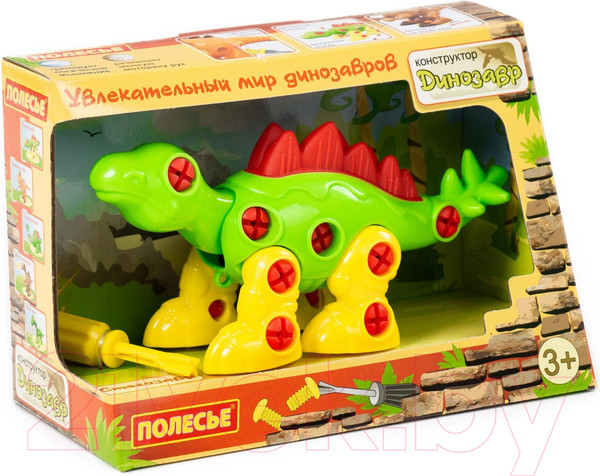 Изображение товара Игрушка-конструктор Полесье Стегозавр / 76793 (30эл)