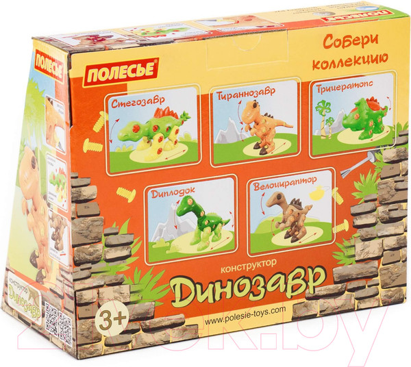 Изображение товара Игрушка-конструктор Полесье Тираннозавр / 77158 (40эл)