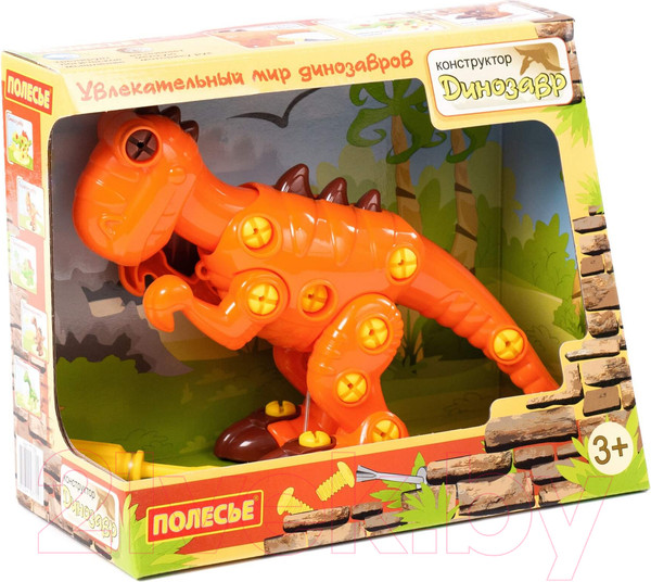 Изображение товара Игрушка-конструктор Полесье Тираннозавр / 77158 (40эл)