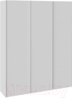 Изображение товара Шкаф-купе ТриЯ Траст СШК 2.180.60-15.15.15 3-х дверный (белый снег/стекло белый глянец)