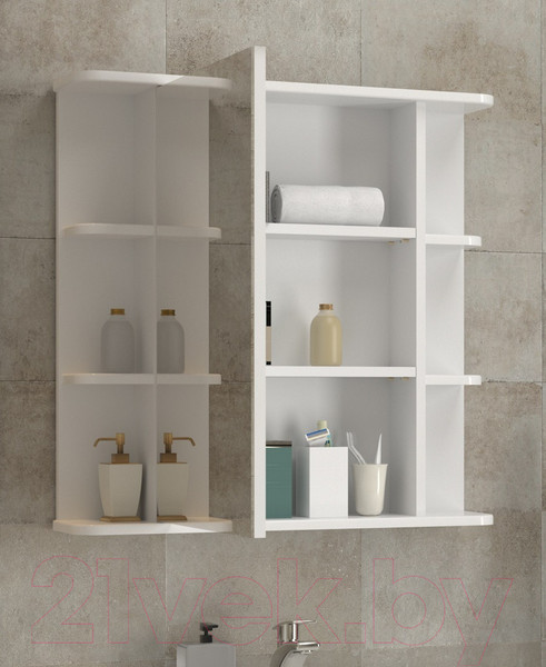 Изображение товара Шкаф с зеркалом для ванной Vigo Nova 700