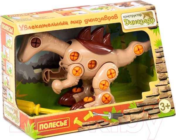 Изображение товара Игрушка-конструктор Полесье Велоцираптор / 76809 (36эл)