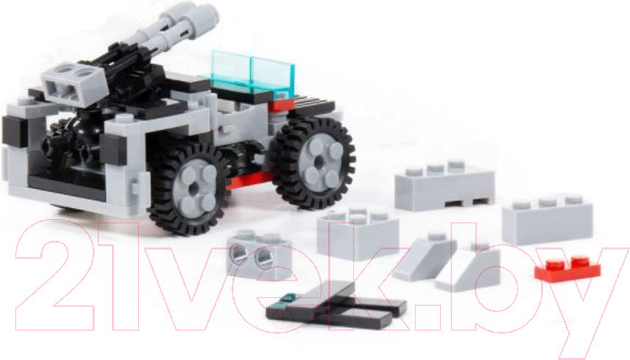 Изображение товара Конструктор Полесье Классик Армия-3.3 / 83081 (92эл)