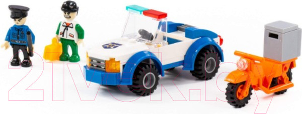 Изображение товара Конструктор Полесье Классик. Город. Полиция-4 / 81261 (98эл)