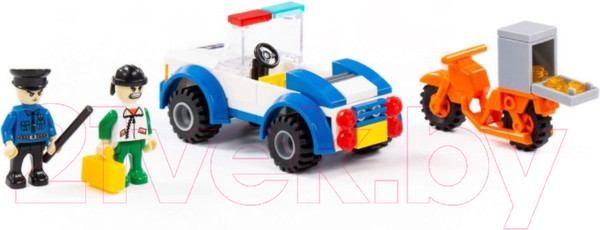 Изображение товара Конструктор Полесье Классик. Город. Полиция-4 / 81261 (98эл)