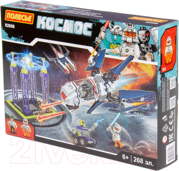 Изображение товара Конструктор Полесье Классик. Космос-6 / 82008 (268эл)