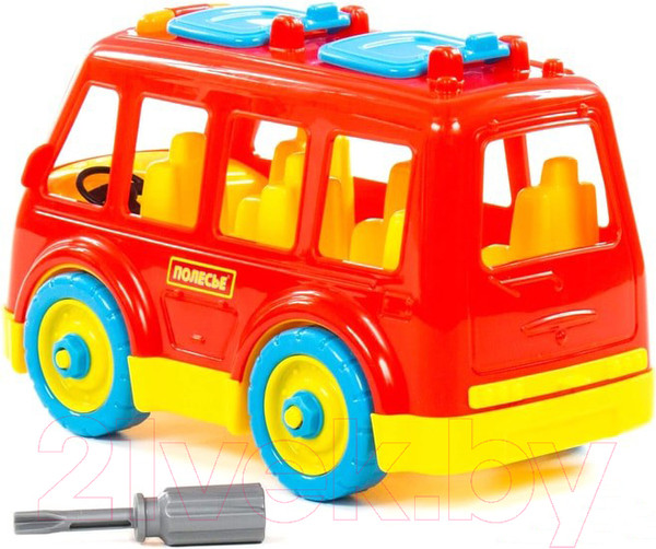 Изображение товара Игрушка-конструктор Полесье Автобус / 84798 (26эл)