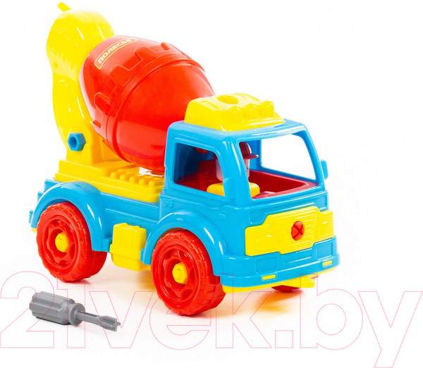 Изображение товара Игрушка-конструктор Полесье Автомобиль-бетоновоз / 84804 (29эл)