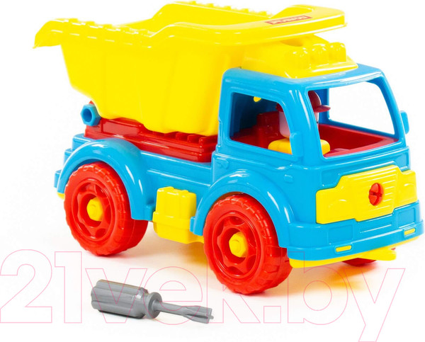 Изображение товара Игрушка-конструктор Полесье Автомобиль-самосвал / 84811 (27эл)