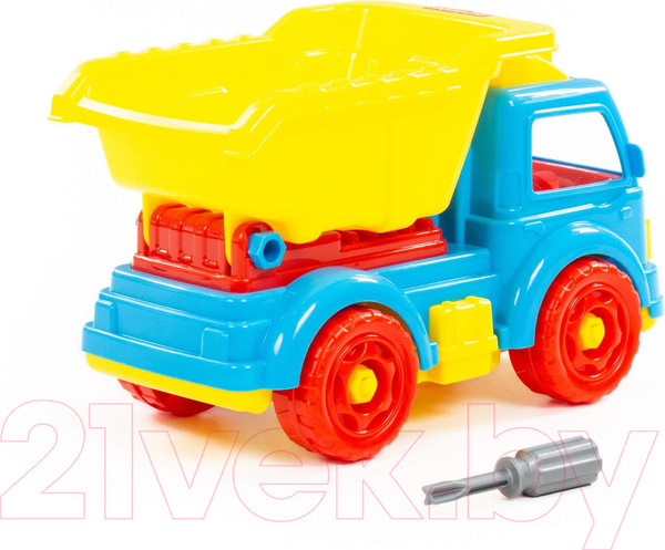 Изображение товара Игрушка-конструктор Полесье Автомобиль-самосвал / 84811 (27эл)