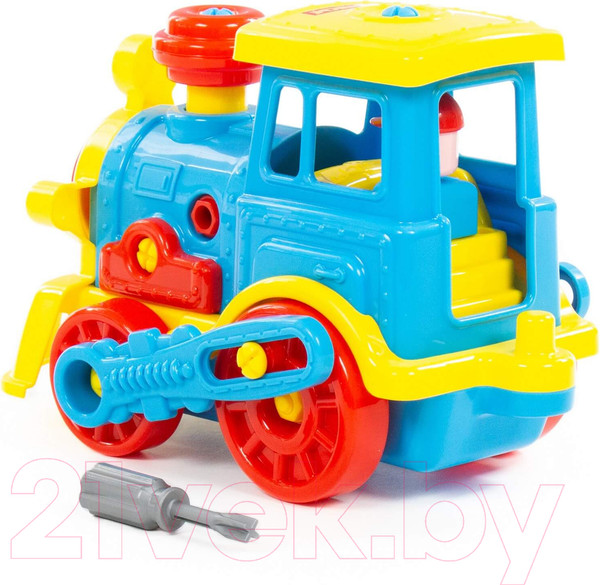 Изображение товара Игрушка-конструктор Полесье Паровоз / 84842 (48эл)
