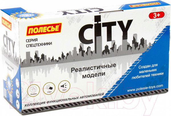 Изображение товара Эвакуатор игрушечный Полесье Сити / 86525 (инерционный, синий)