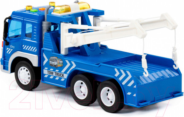 Изображение товара Эвакуатор игрушечный Полесье Сити / 86525 (инерционный, синий)