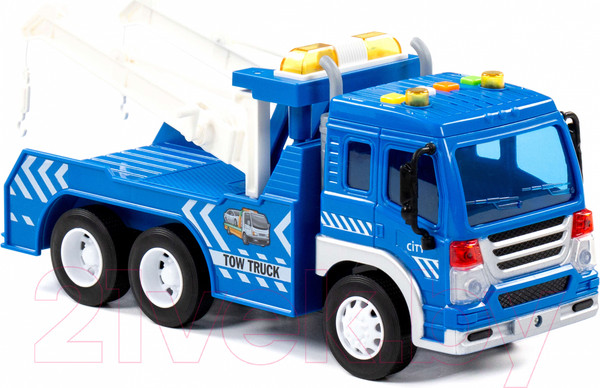 Изображение товара Эвакуатор игрушечный Полесье Сити / 86525 (инерционный, синий)