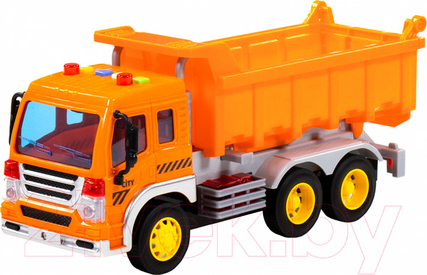 Изображение товара Самосвал игрушечный Полесье Сити / 86235 (инерционный, оранжевый)