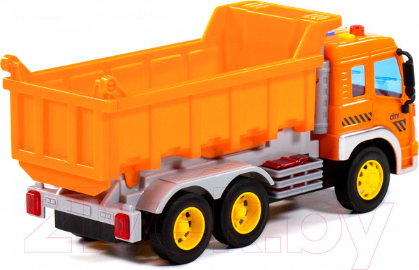 Изображение товара Самосвал игрушечный Полесье Сити / 86235 (инерционный, оранжевый)