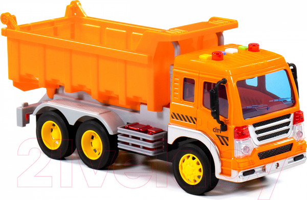 Изображение товара Самосвал игрушечный Полесье Сити / 86235 (инерционный, оранжевый)