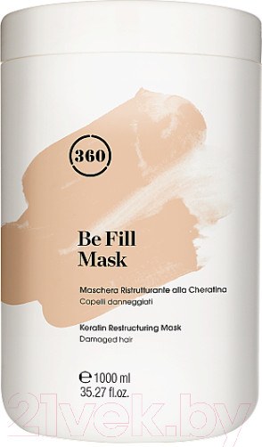 Изображение товара Маска для волос Kaaral 360 Реструктурирующая с кератином Be Fill (1л)