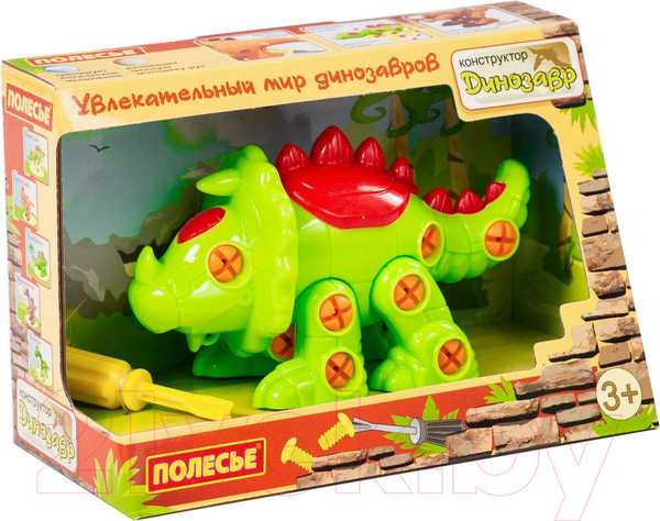 Изображение товара Игрушка-конструктор Полесье Трицератопс / 76816 (32эл)