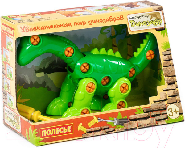 Изображение товара Игрушка-конструктор Полесье Диплодок / 77165 (35эл)