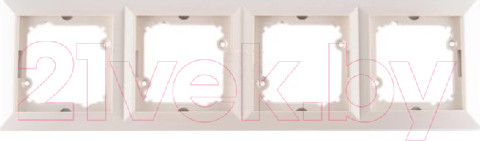 Изображение товара Рамка для выключателей и розеток TIMEX Opal OPBE-RA4 (бежевый)