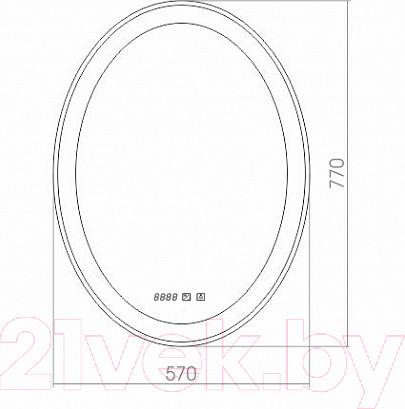 Изображение товара Зеркало Silver Mirrors Италия 57x77 / ФР-00001057