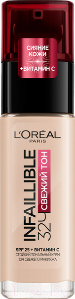 Изображение товара Тональный крем L'Oreal Paris Infaillible с дозатором 015 фарфор (30мл)