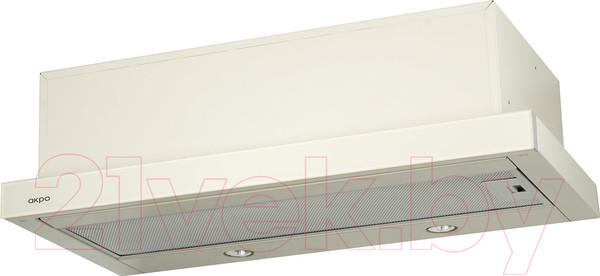 Изображение товара Вытяжка телескопическая Akpo Light Eco Glass Twin 60 WK-7 (бежевый)