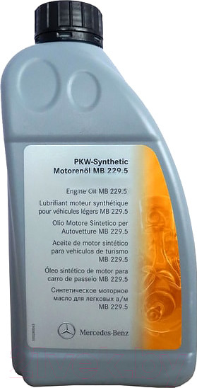 Изображение товара Моторное масло Mercedes-Benz 5W40 MB 229.5 / A000989520411FIFE (1л)
