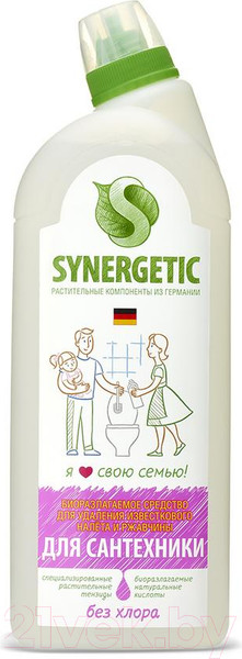 Изображение товара Чистящее средство для ванной комнаты Synergetic Биоразлагаемое кислотное (1л)