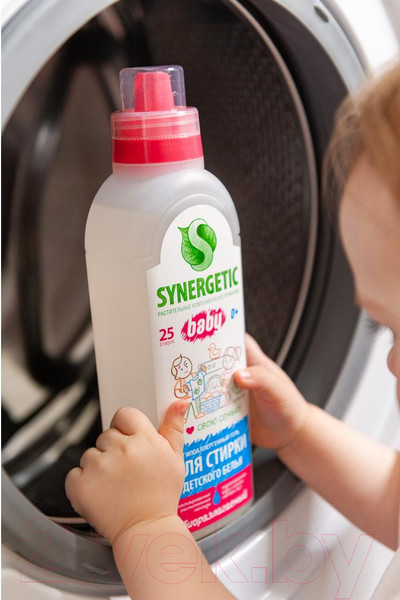 Изображение товара Гель для стирки Synergetic Биоразлагаемый для детского белья (1л)