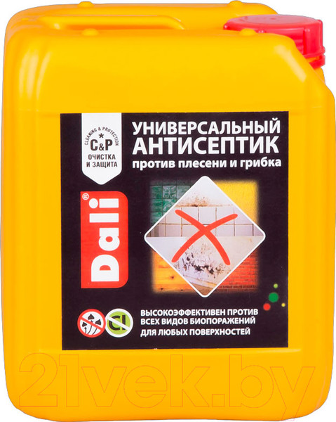 Изображение товара Антисептик для древесины DALI Универсальный против плесени и грибка (5л)