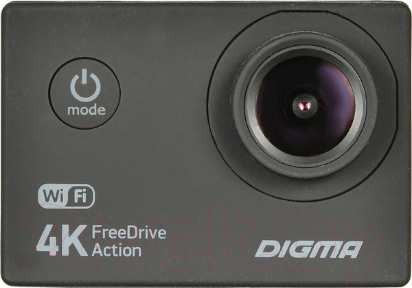 Изображение товара Автомобильный видеорегистратор Digma FreeDrive Action 4K WiFi (черный)