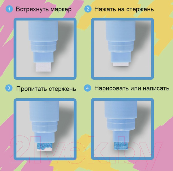Изображение товара Маркер меловой Brauberg Pop-Art / 151544 (черный)