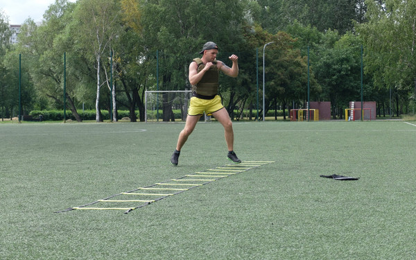 Изображение товара Координационная лестница Original FitTools FT-AG-LADD (серый/салатовый)